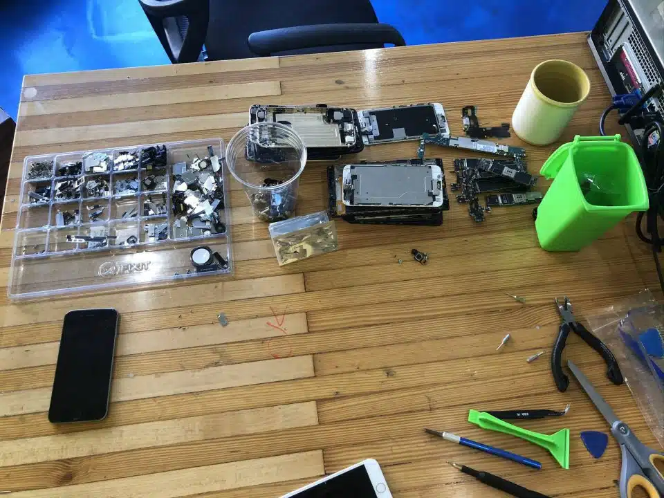 electronic recycling process at The Lab in Warsaw, IN